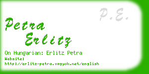 petra erlitz business card